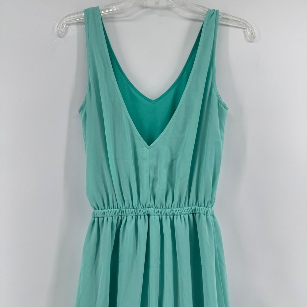 Show Me Your Mumu Midi Dress Womens Small Turquoise Mint V-Neck Sleeveless Lined - Picture 2 of 12